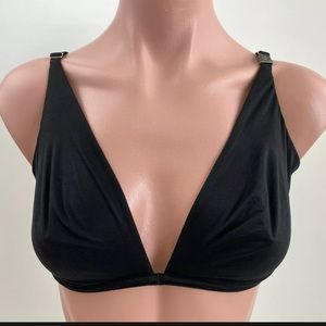 NWT VICTORIA SECRET INCREDIBLE BLACK UNLINED PLUNGE BRA 38C